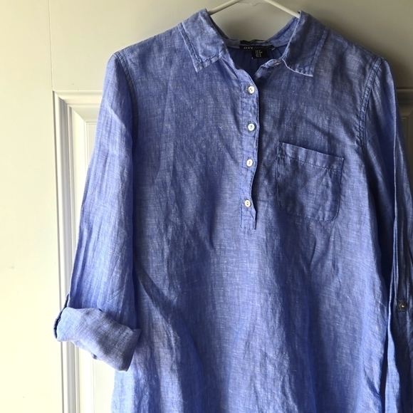 Jones New York 100% Linen Blouse - Picture 3 of 8